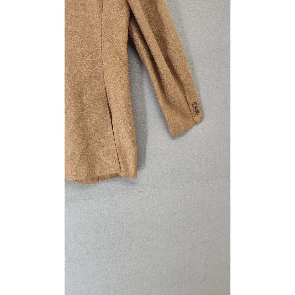 Amalfe Orsini Men Blazer 42 Brown Wool Blend Casual Tweed‎ Style Two Button Coat
